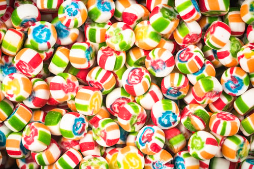 Preview: Colorful candy close up background