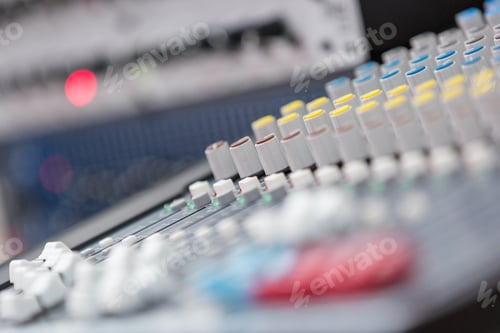 Preview: Sound Mixing Board with colorful knobs