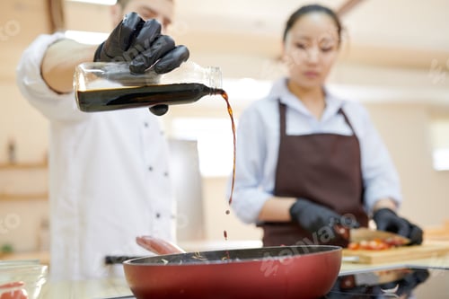 Preview: Chef Pouring Soy Sauce