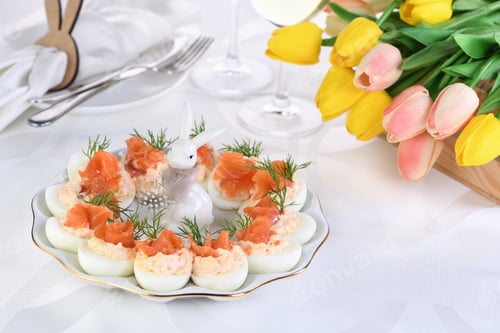 Preview: Stuffed eggs Easter appetizer
