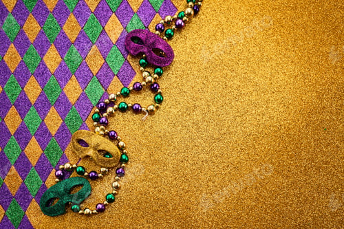 Preview: Colorful Mardi Gras Festivity background