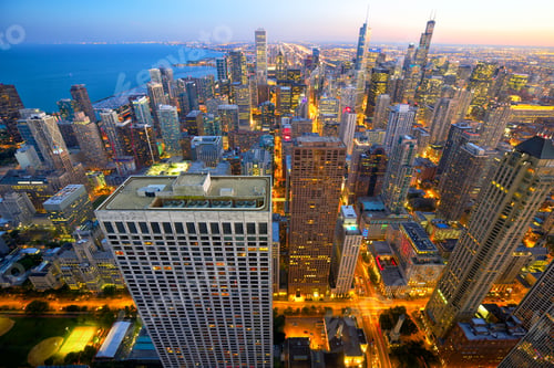 Preview: Chicago at dusk