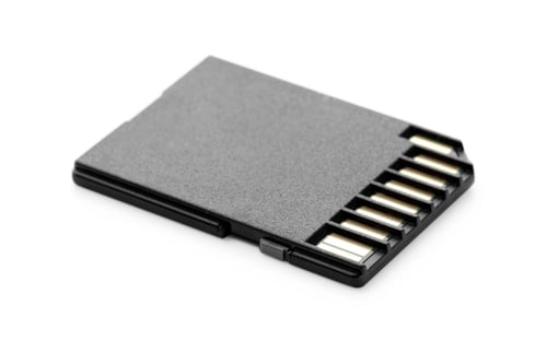 Preview: One SD memory card isolated on white