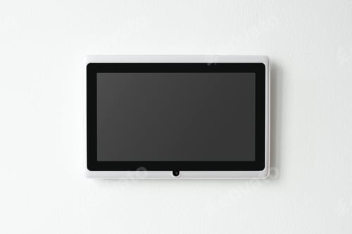 Preview: Smart home screen panel monitor on a wall