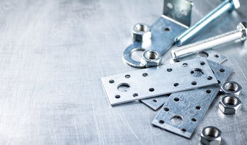 Preview: Metal plates for fastening wood.