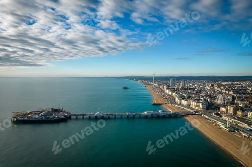 Preview: Beautiful view of Brighton Palace Pier. Brighton, England, United Kingdom.