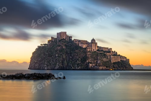 Preview: Ischia, Italy with Aragonese Castle in the Mediterranean