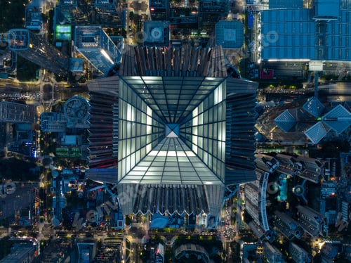 Preview: Aerial view of landscape in shenzhen city, China