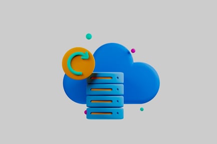 Cloud computing data refresh icon