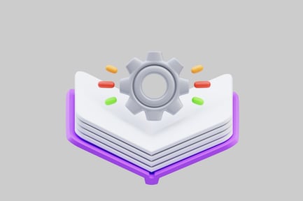 Preview: Gear and capsules on stacked books