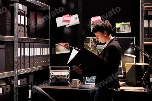 Preview: Private detective reading police private report