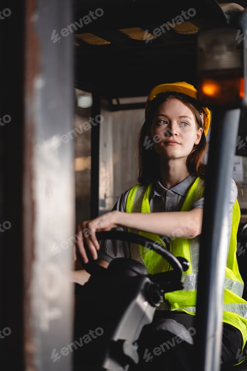 Preview: paper cardboard manufacture factory concept, industry worker person working with machine