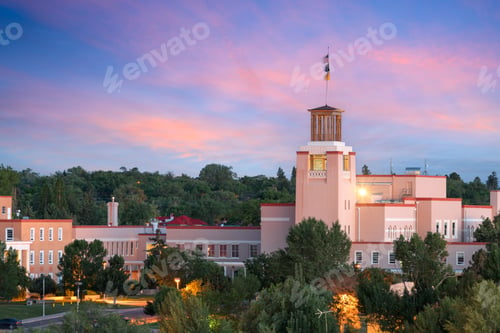 Preview: Santa Fe, New Mexico, USA Downtown Skyline