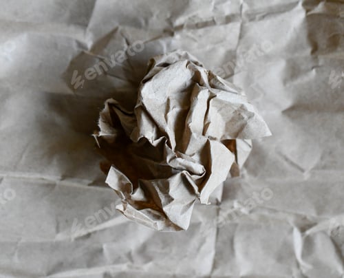 Preview: Texture and pattern of a crumbled brown paper