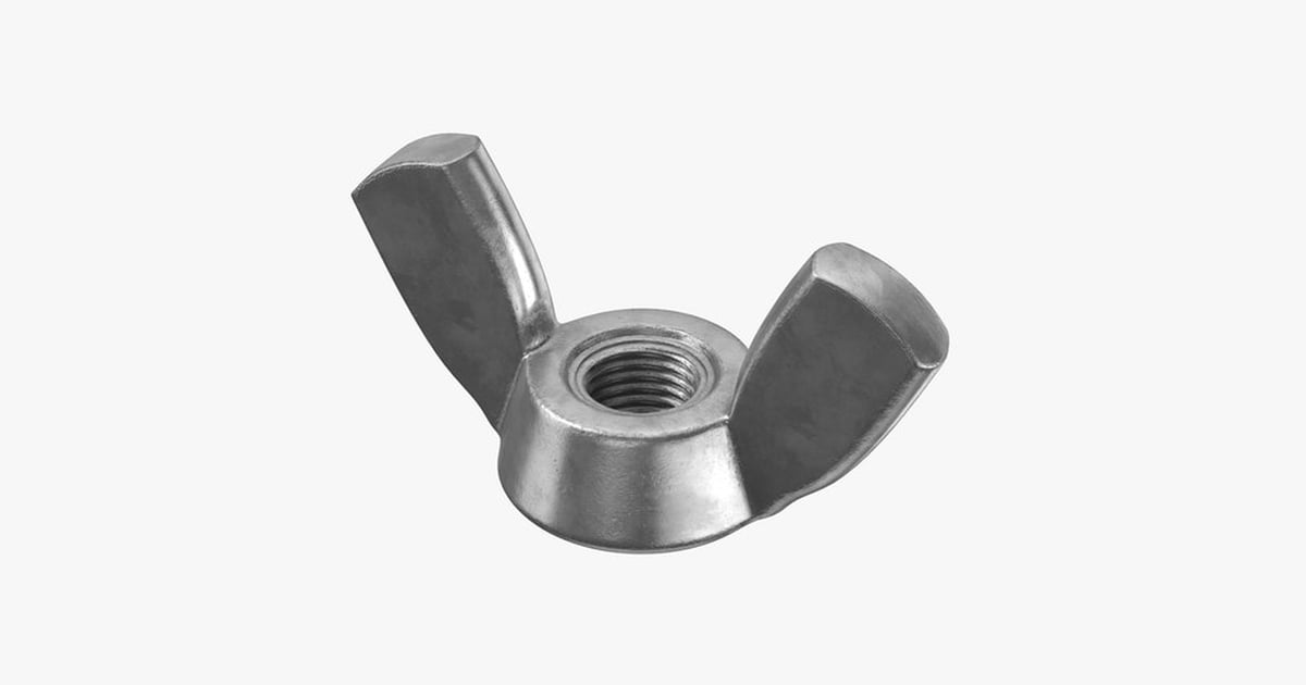 Wing Nut Fastener - Metal Threaded 3D, Incl. accessories & fastener ...
