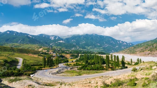 Preview: View of the ancient village of Lagich in Azerbaijan