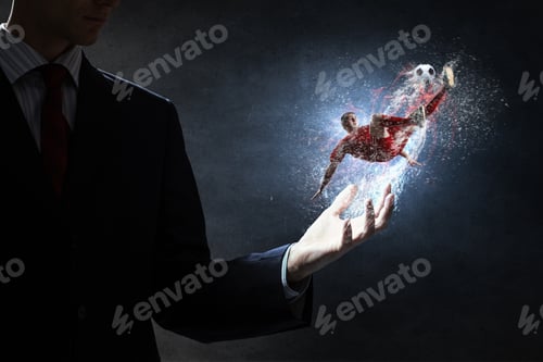 Preview: Soccer Player Kicking Ball
