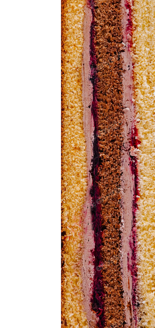 Preview: Delicious cake layers showing filling and sponge cake