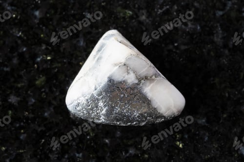 Preview: sample of polished skutterudite mineral on black