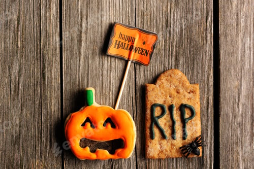 Preview: Halloween homemade gingerbread cookies