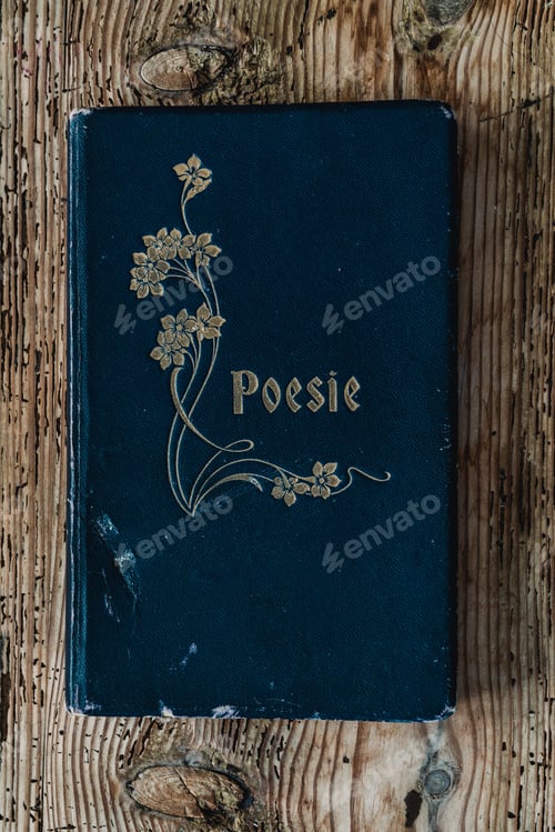 Preview: Old worn poesy book