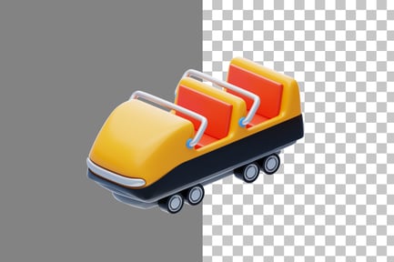 Preview: Roller Coaster 3D Icon