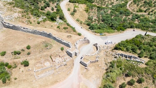 Preview: The archaeological site of Ancient Messene in the region of Peloponnese, Greece.