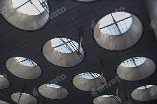 Preview: Celine, industry, factories, industries, indoor, futuristic, windows, looking up, natural light