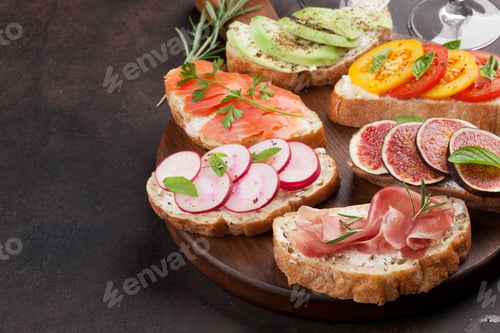 Preview: Brushetta or traditional spanish tapas