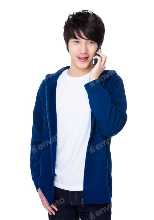Preview: Young man talk to cellphone