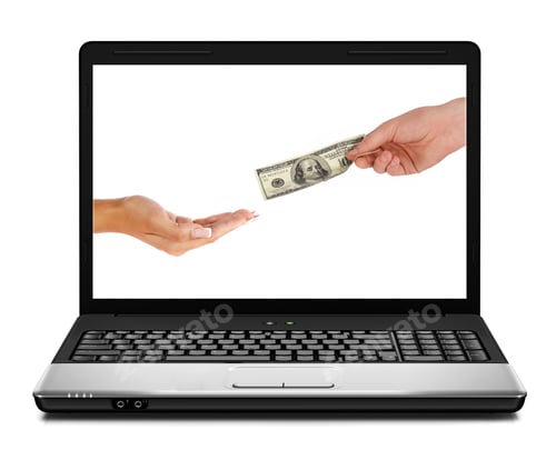 Preview: US dollars coming from laptop