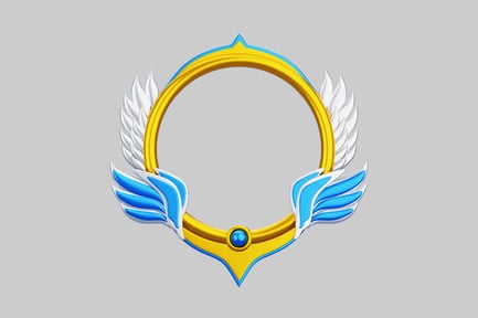 Preview: Winged adventure emblem frame