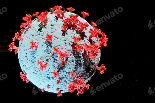 Preview: Microscopic Image of a Novel Coronavirus Particle