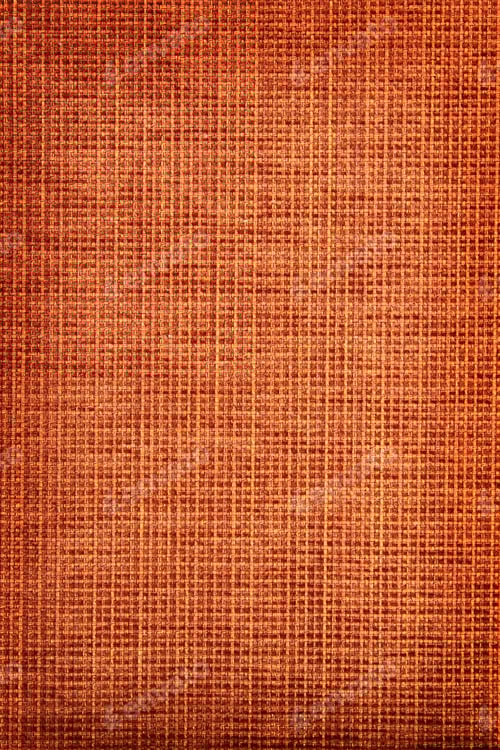 Preview: Woven Orange Fabric Background with Rough Texture