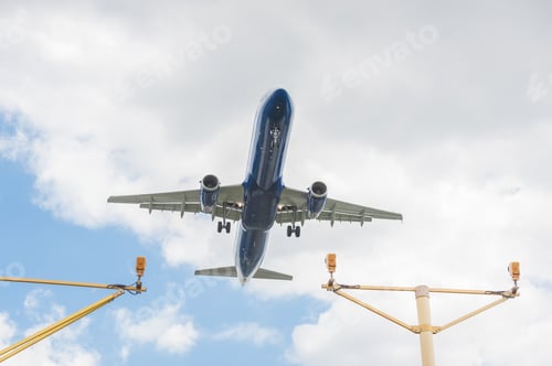 Preview: passenger jet landing