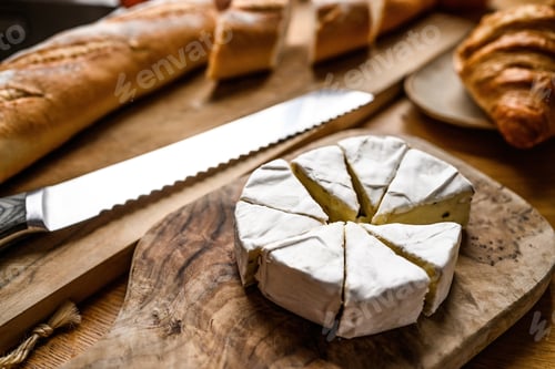 Preview: Delicious brie cheese with white mold
