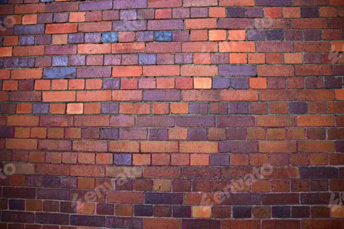 Visualização: Parede de tijolo vermelho vintage para fundos