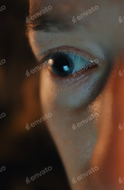 Preview: closeup detail of caucasian woman's eye