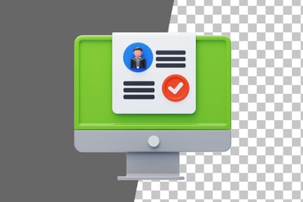 Preview: Hired 3D Icon