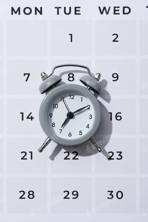Preview: Concept of time management with alarm clock