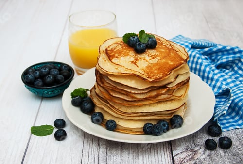Preview: Plate with pancakes