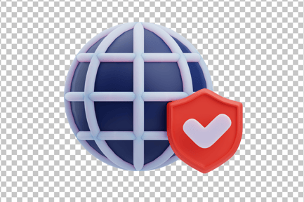 Preview: Internet Protection 3D Icon