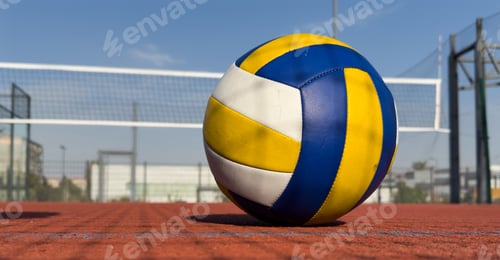 Preview: A volley ball is placed on a floor