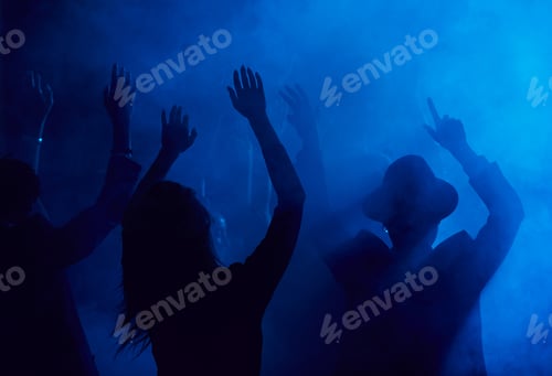 Preview: Dancing People in Smoky Nightclub