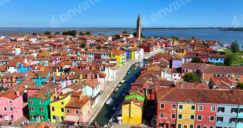 Preview: Colorful houses of Burano Island, Venice, Italy