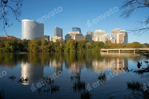 Preview: Downtown Alexandria Virginia Buildings Reflected in the Potomac