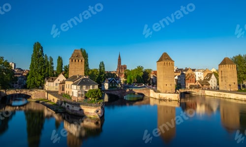 Preview: Tourist area "Petite France" in Strasbourg, France
