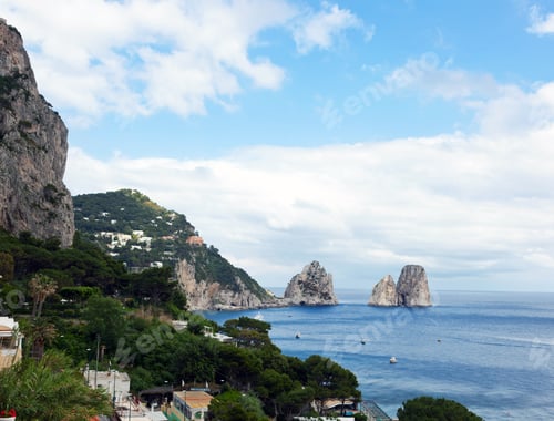 Preview: Faraglioni, famous giant rocks, Capri island