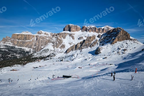 Preview: Ski resort in Dolomites, Italy