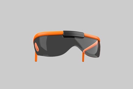 Preview: Orange frame safety glasses equipment
